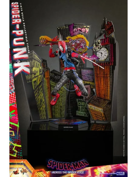 es::Spider-Man: Across the Spider-Verse Figura Movie Masterpiece 1/6 Miles Spider-Punk Hot Toys 32 cm