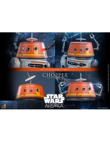 es::Star Wars Ahsoka Figura 1/6 Chopper Hot Toys 18 cm
