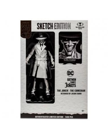 es::DC Multiverse Batman: Three Jokers Figura The Joker: The Comedian Sketch Edition (Gold Label) 18 cm