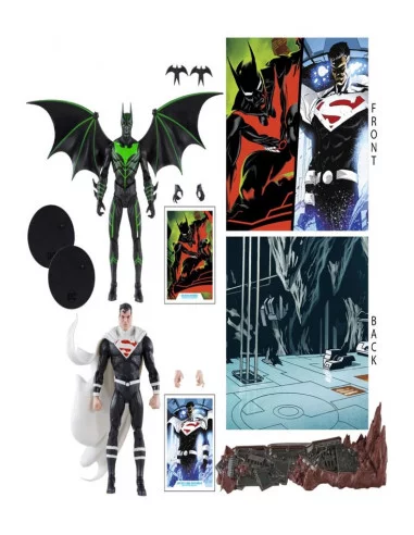 es::DC Multiverse Pack 2 Figuras Collector Batman Beyond Vs Justice Lord Superman 18 cm