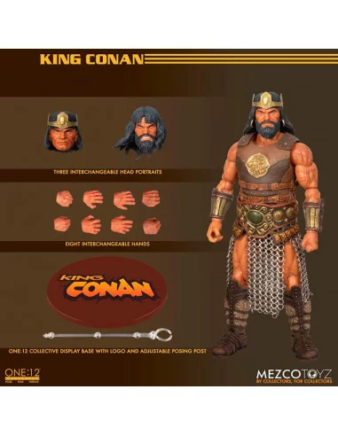 es::Conan el Bárbaro Figura 1/12 King Conan One:12 Collective Mezco
