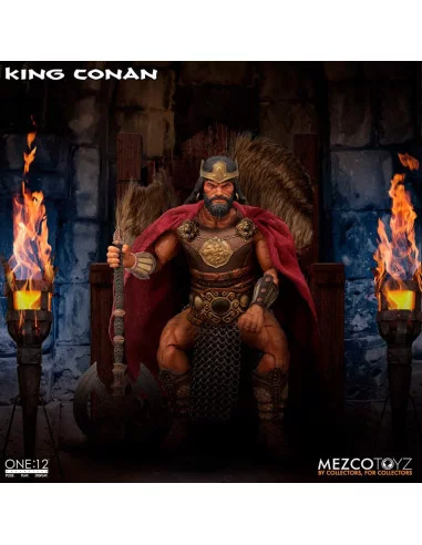 es::Conan el Bárbaro Figura 1/12 King Conan One:12 Collective Mezco