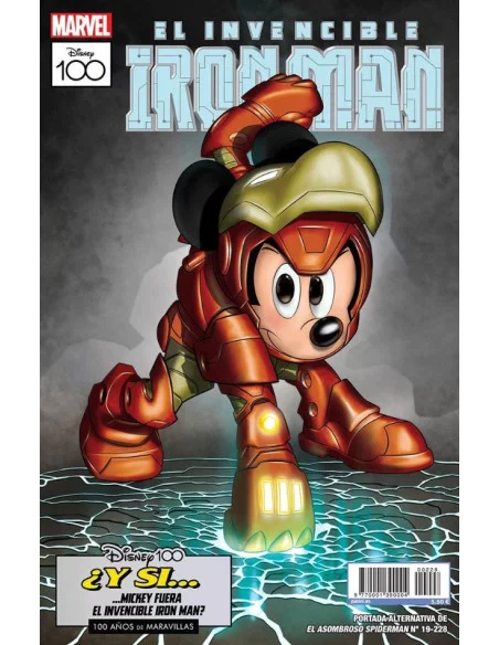 El Asombroso Spiderman 19 (228) (Portada Alternativa Disney 100 - El Invencible Iron Man)