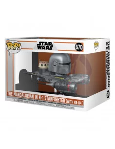 es::Star Wars The Mandalorian Funko POP!Rides Mandalorian in N1 Starfighter 15 cm 2