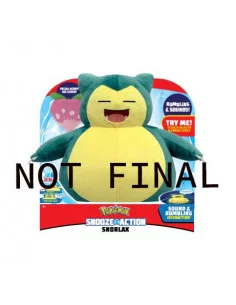 es::Pokémon Peluche con sonido Snooze Action Snorlax 25 cm (Edición Inglés) 2