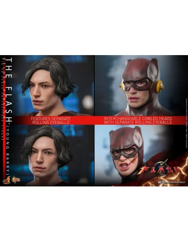 es::The Flash Movie Masterpiece Figura 1/6 The Flash (Young Barry) (Deluxe Version) Hot Toys 30 cm