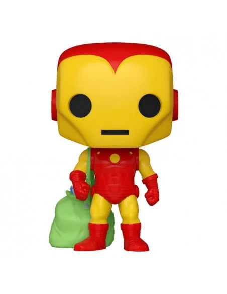 es::Marvel Holiday Figura Funko POP! Iron Man w/Bag 9 cm