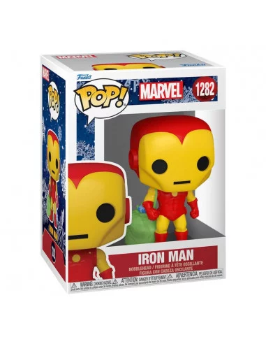 es::Marvel Holiday Figura Funko POP! Iron Man w/Bag 9 cm