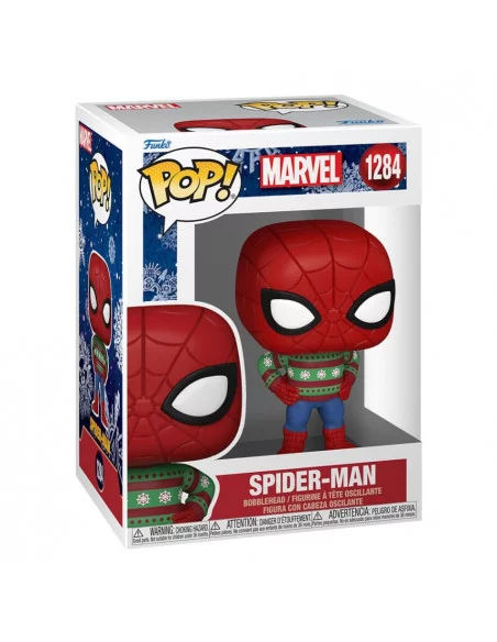 es::Marvel Holiday Figura Funko POP! Spider-Man 9 cm