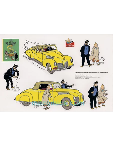 es::Set De Pegatinas Coches Tintín: 7 Bolas