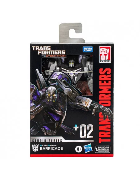 es::Figura Barricade Transformers Generations Figura Studio Series Deluxe Class Gamer Edition Hasbro 
