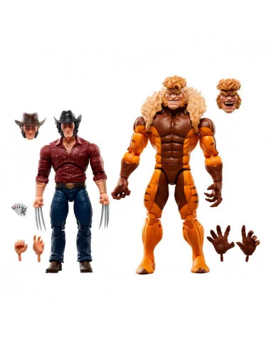es::Figuras Logan & Sabretooth (Wolverine 50th anniversary) Marvel Legends Hasbro 