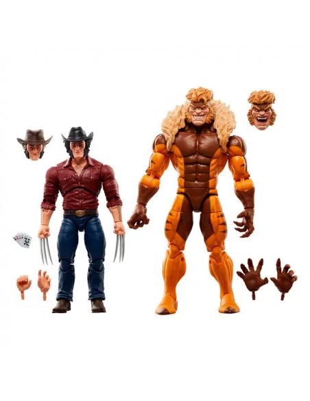 es::Figuras Logan & Sabretooth (Wolverine 50th anniversary) Marvel Legends Hasbro 