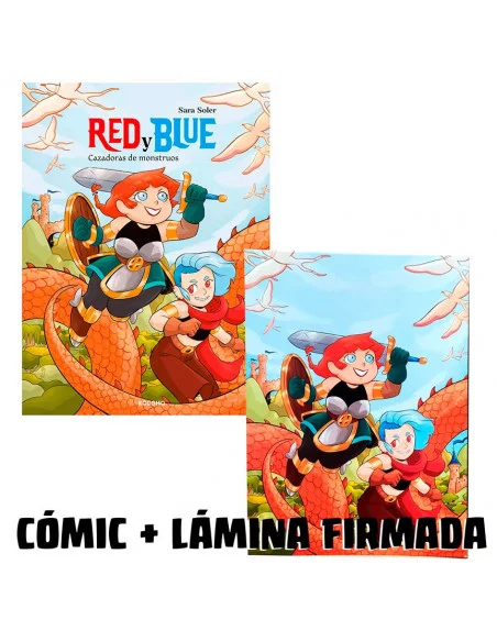 es::Red y Blue: Cazadoras de monstruos (Con lámina firmada por Sara Soler)