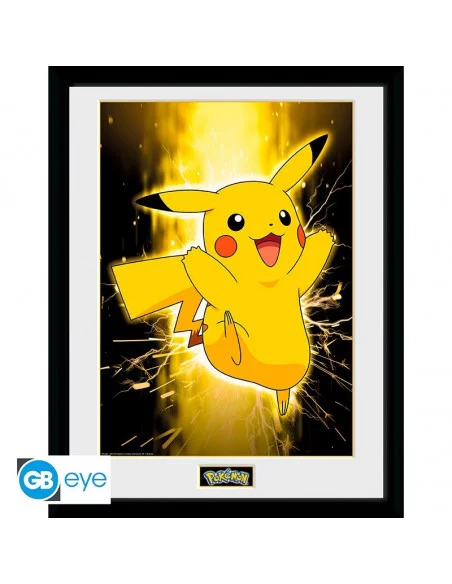 Pokémon Póster Enmarcado Pikachu 30x40 cm
