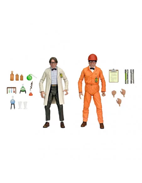 es::Pack 2 Figuras Lab Coat Professor Perry and Hazmat Suit Professor Perry (TMNT II Movie) Neca