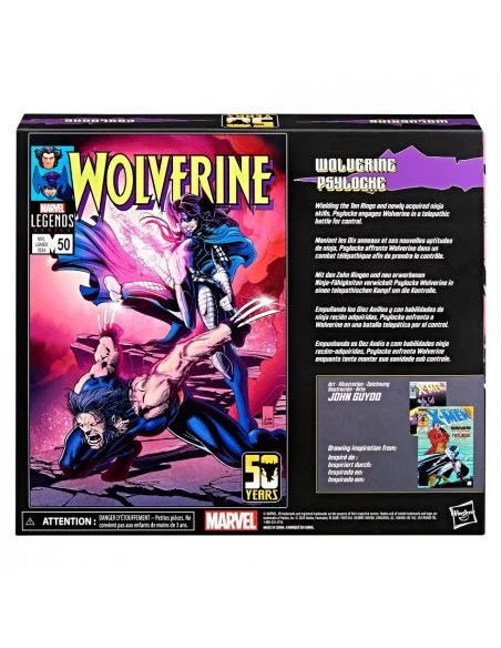 es::Figuras Wolverine & Psylocke (Wolverine 50th anniversary) Marvel Legends Hasbro 
