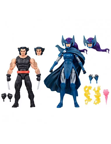 es::Figuras Wolverine & Psylocke (Wolverine 50th anniversary) Marvel Legends Hasbro 