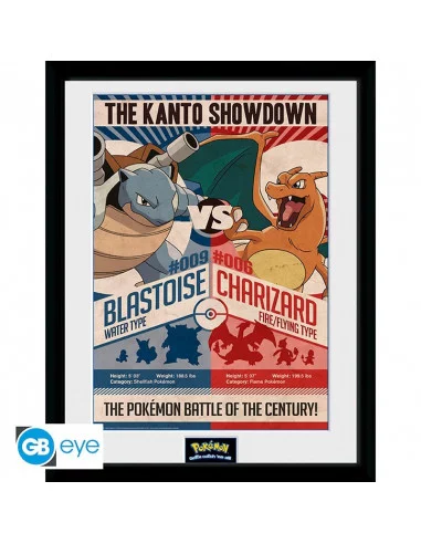 es::Pokémon Póster Enmarcado Red V Blue 30x40 cm