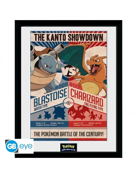 es::Pokémon Póster Enmarcado Red V Blue 30x40 cm