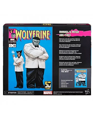 es::Figuras Marvel's Patch and Joe Fixit (Wolverine 50th anniversary) Marvel Legends Hasbro