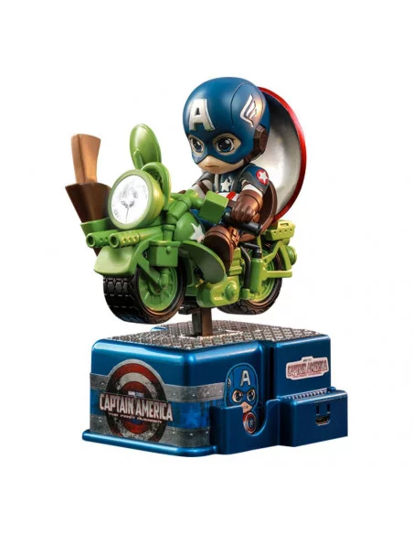 es::Marvel Comics Minifigura con luz y sonido CosRider Captain America Hot Toys 15 cm