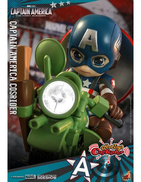 es::Marvel Comics Minifigura con luz y sonido CosRider Captain America Hot Toys 15 cm es::Marvel Comics Minifigura con luz y sonido CosRider Captain America Hot Toys 15 cm