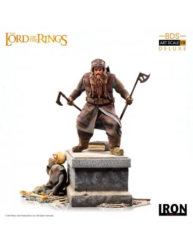 es::El Señor de los Anillos Estatua 1/10 Deluxe BDS Art Scale Gimli 21 cm