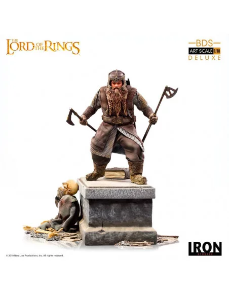 es::El Señor de los Anillos Estatua 1/10 Deluxe BDS Art Scale Gimli 21 cm