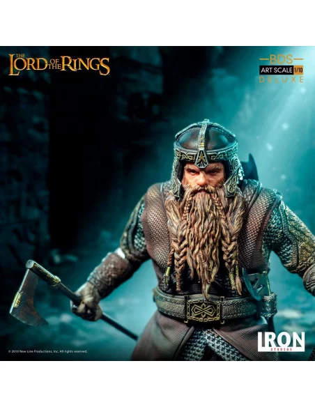 es::El Señor de los Anillos Estatua 1/10 Deluxe BDS Art Scale Gimli 21 cm
