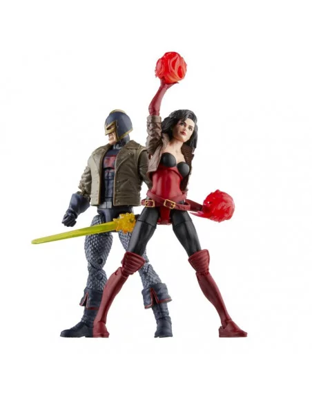 Figuras Avengers Black Knight & Sersi Marvel Legends Series Hasbro