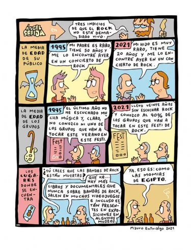 es::Ángel Sefija en un cómic del quince