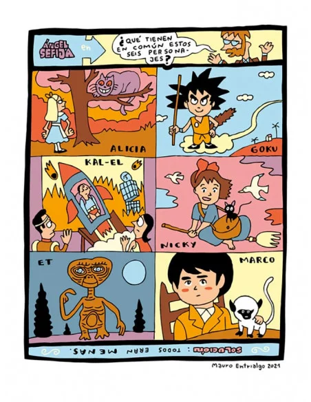 es::Ángel Sefija en un cómic del quince