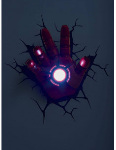 Vengadores Lámpara 3D LED Iron Man Hand 2