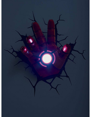 Vengadores Lámpara 3D LED Iron Man Hand