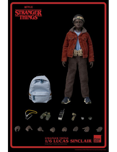 Stranger Things Figura 1/6 Lucas Sinclair 23 cm