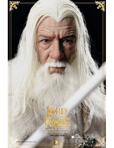 El Señor de los Anillos Figura The Crown Series 1/6 Gandalf el Blanco 30 cm
