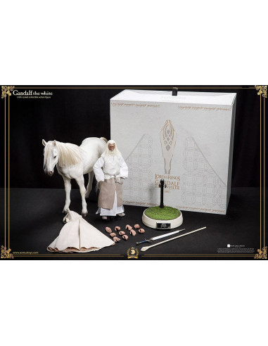 El Señor de los Anillos Figura The Crown Series 1/6 Gandalf el Blanco 30 cm