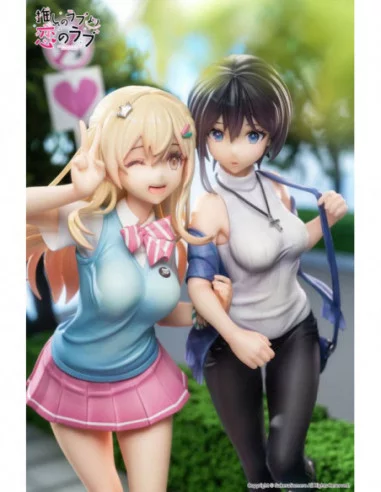 OshiRabu: Waifus Over Husbandos Pack de 2 Estatuas 1/7 Ren Furutachi & Akuru Hayahoshi 23 cm