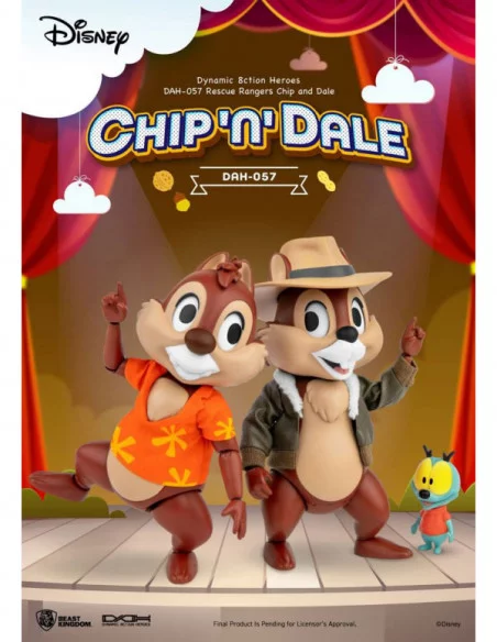 Chip y Chop: Guardianes rescatadores Figura Dynamic 8ction Heroes 1/9 Chip & Dale 10 cm