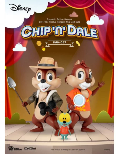 Chip y Chop: Guardianes rescatadores Figura Dynamic 8ction Heroes 1/9 Chip & Dale 10 cm