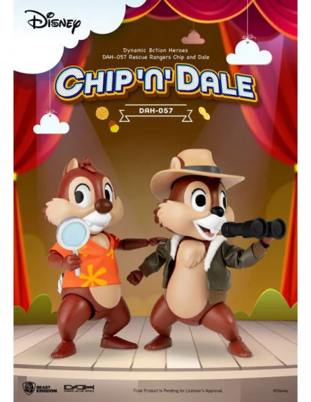 Chip y Chop: Guardianes rescatadores Figura Dynamic 8ction Heroes 1/9 Chip & Dale 10 cm