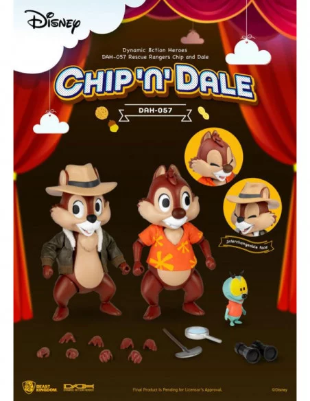 Chip y Chop: Guardianes rescatadores Figura Dynamic 8ction Heroes 1/9 Chip & Dale 10 cm