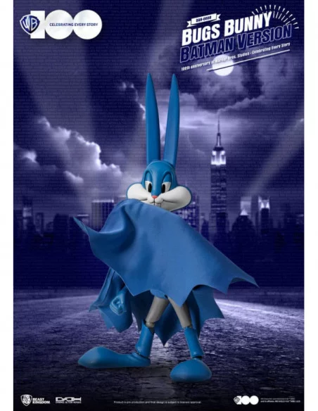 Warner Brothers Figura Dynamic 8ction Heroes 1/9 100th Anniversary of Warner Bros. Studios Bugs Bunny Batman Ver. 17 cm