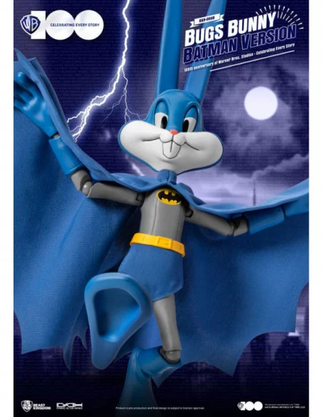 Warner Brothers Figura Dynamic 8ction Heroes 1/9 100th Anniversary of Warner Bros. Studios Bugs Bunny Batman Ver. 17 cm