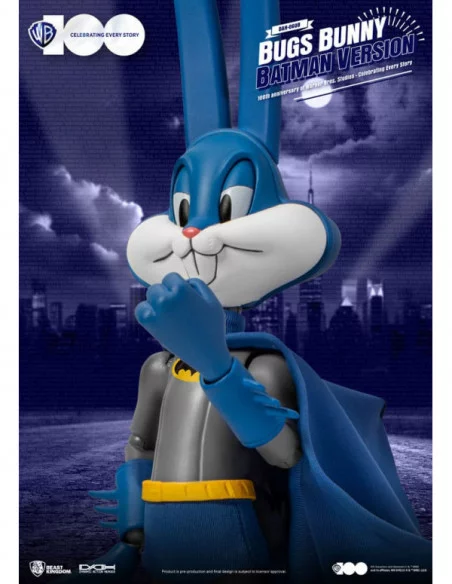 Warner Brothers Figura Dynamic 8ction Heroes 1/9 100th Anniversary of Warner Bros. Studios Bugs Bunny Batman Ver. 17 cm