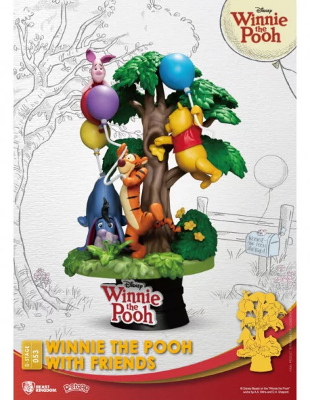 Disney Diorama PVC D-Stage Winnie The Pooh With Friends 16 cm