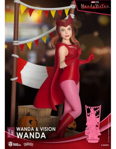 WandaVision Diorama PVC D-Stage Wanda Closed Box Version 16 cm