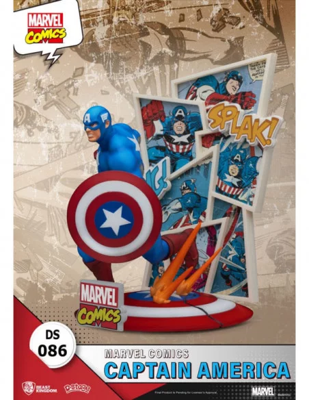 Marvel Comics Diorama PVC D-Stage Captain America 16 cm