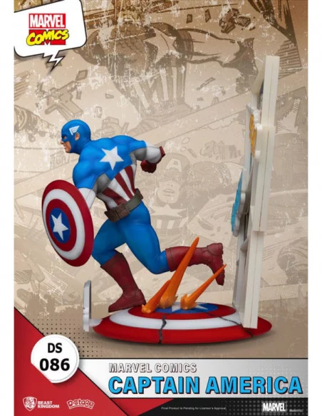 Marvel Comics Diorama PVC D-Stage Captain America 16 cm
